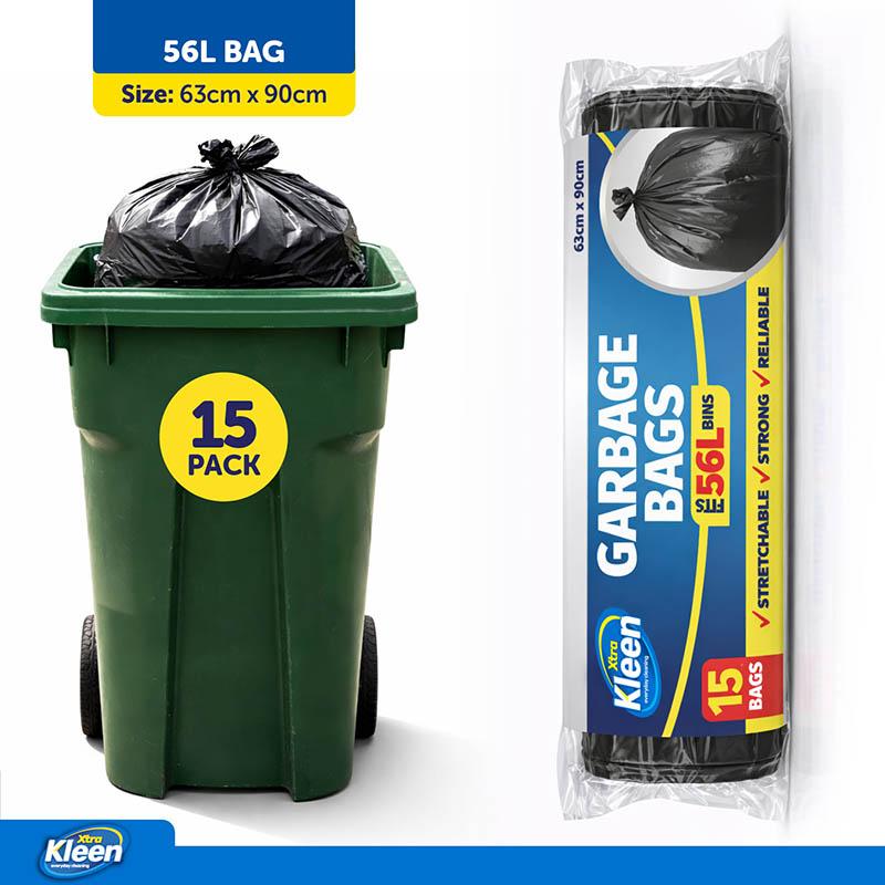 Garden & Clean Up Bags 56L 63cm x 90cm 15 Bags