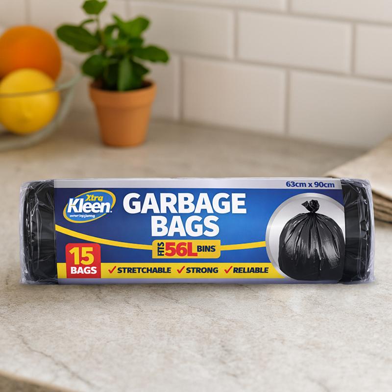 Garden & Clean Up Bags 56L 63cm x 90cm 15 Bags