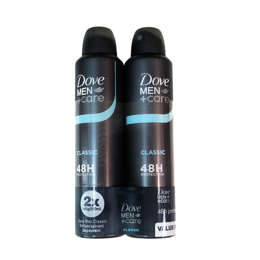 Dove Men + Care Classic Antiperspirant Deodorant Value Pack 2 x 250ml