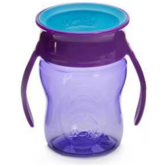 Wow Cup 360° Baby W/Handles 9m + 207ml Assorted Colours