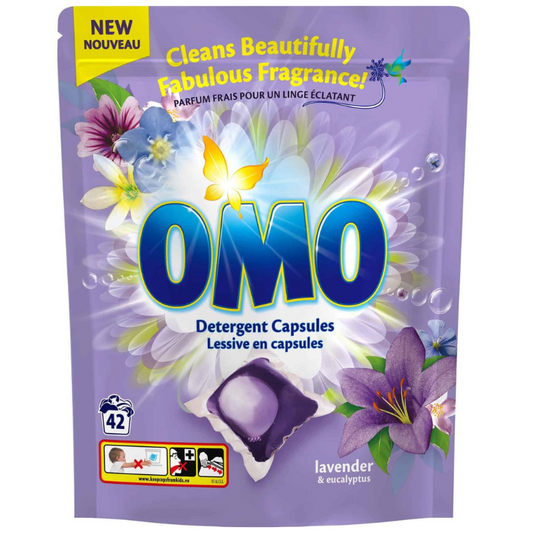 Omo Pk 42 Detergent Capsules Lavender & Eucalyptus