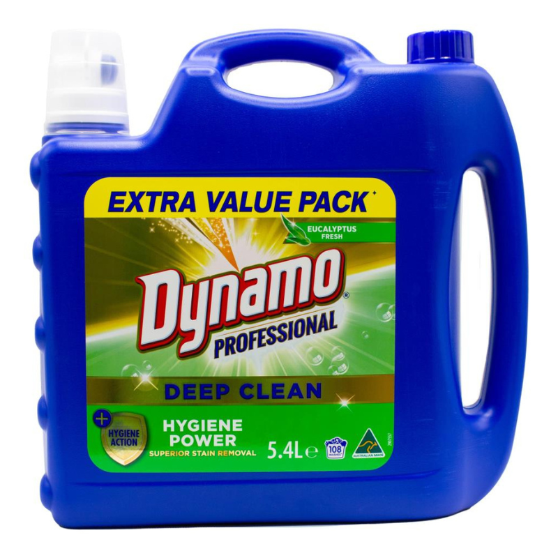 Dynamo Professional Deep Clean Laundry Liquid Eucalyptus Fresh 5.4L