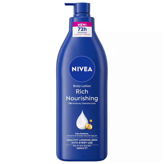 Nivea Body Lotion Rich Nourishing Dry To Very Dry Skin 400ml