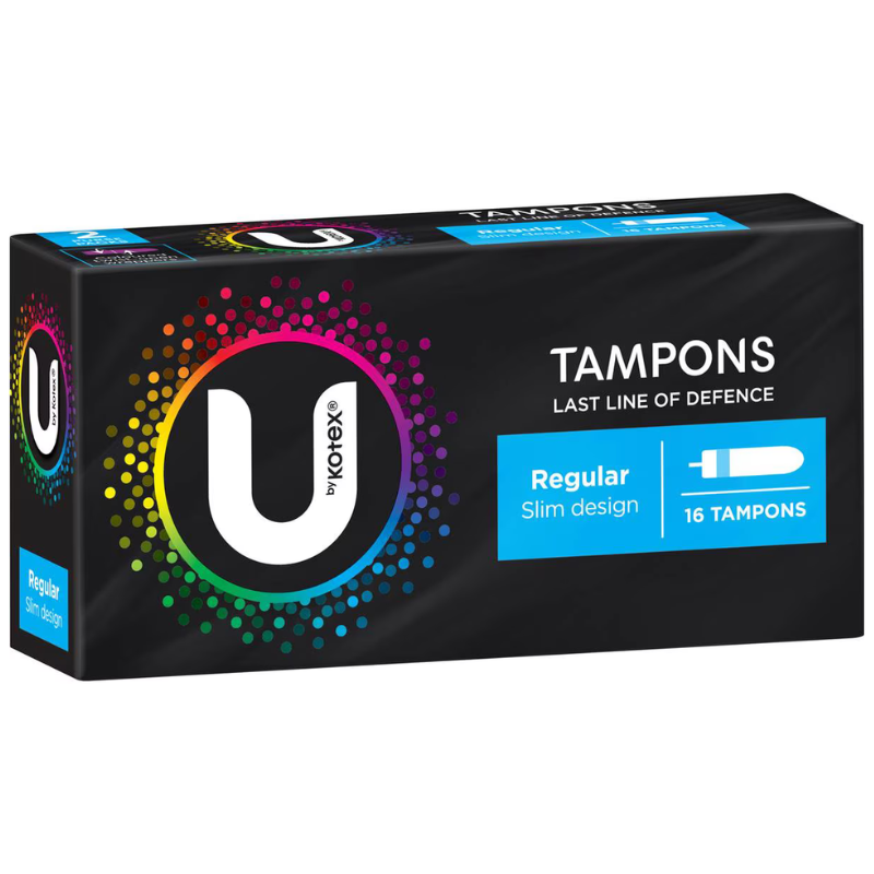 U By Kotex Regular Slim Design 16 Tampons