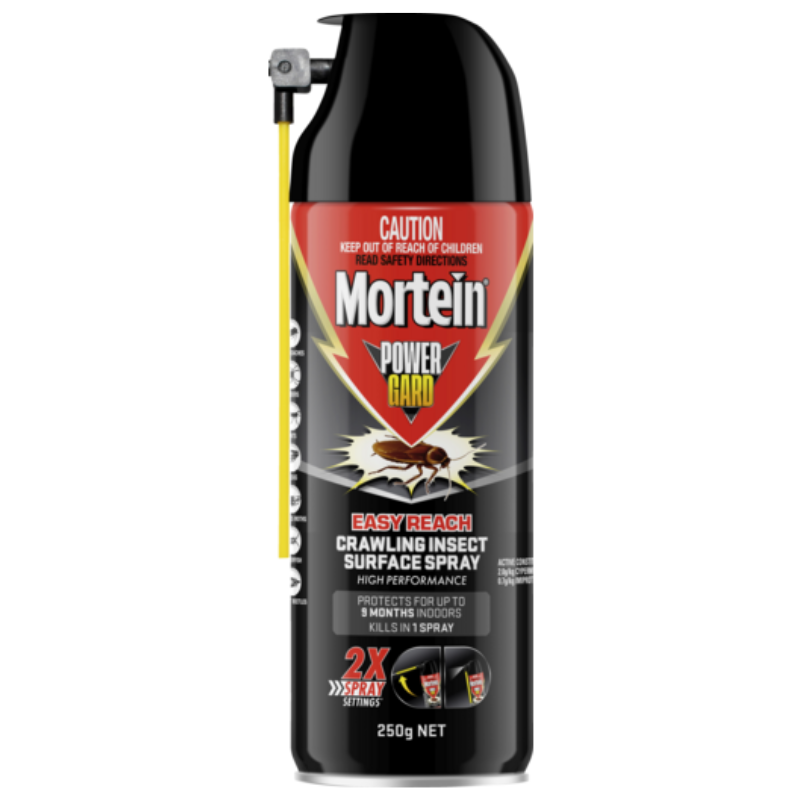 Mortein Power Gard Easy Reach Crawling Insect Surface Spray 250g