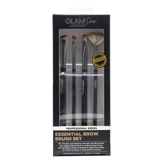 Glam Pro By Manicare Professional Series Essential Brow Brush Set