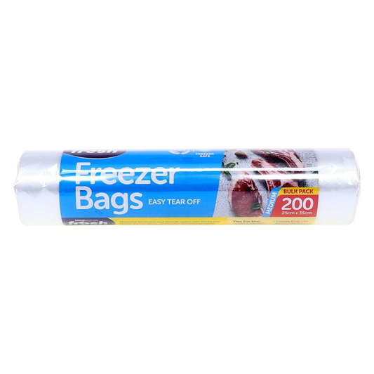 Freezer Bags Roll Easy Tear Off 200 Pcs Medium 25cm x 35cm
