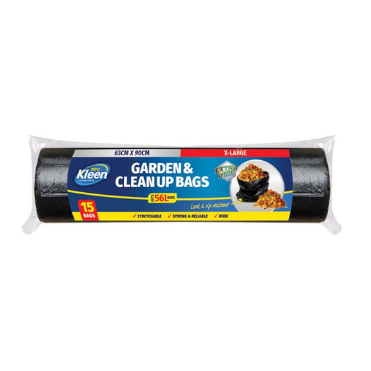 Garden & Clean Up Bags 56L 63cm x 90cm 15 Bags