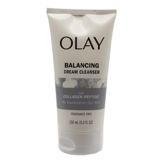 Olay Balancing Cream Cleanser With Collagen Peptide For Combination /Dry Skin Fragrance Free 150ml