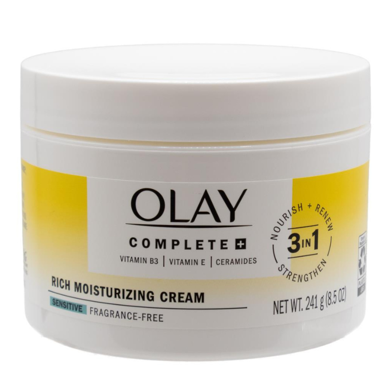 Olay Complete + Rich Moisturizing Cream Sensitive Fragrance Free 241g