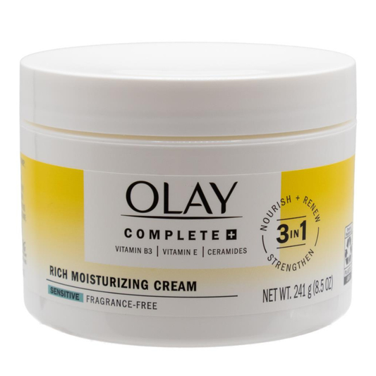 Olay Complete + Rich Moisturizing Cream Sensitive Fragrance Free 241g