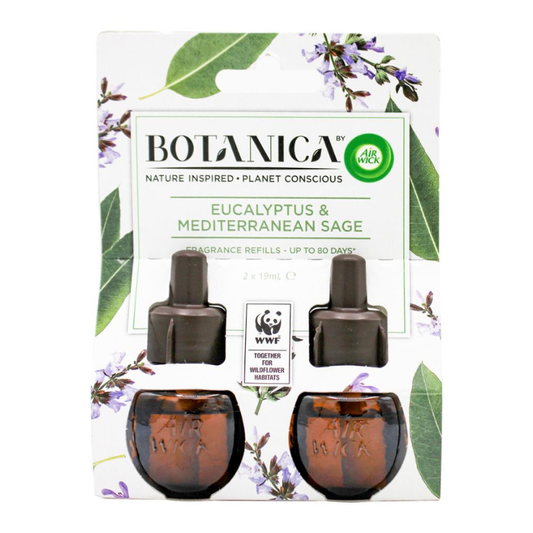 Air Wick Botanica Eucalyptus & Mediterranean Sage Fragrance Refills 2 x 19ml
