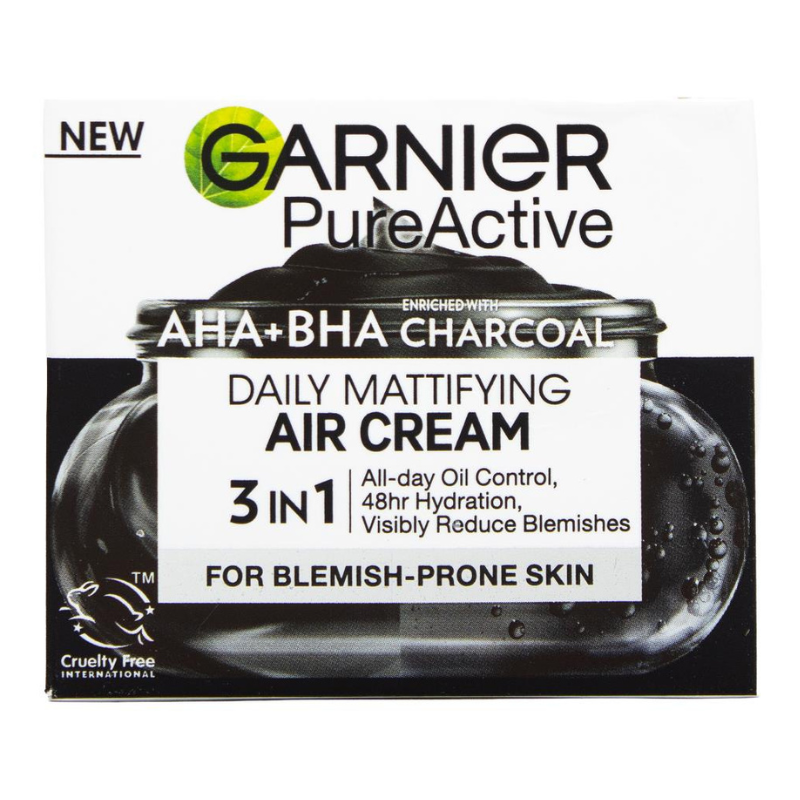 Garnier Pure Active Daily Mattifying Air Cream 3 In 1 For Blemish Prone Skin 50ml