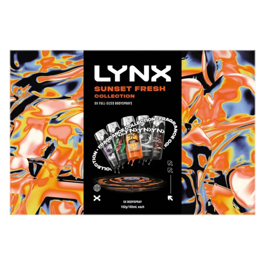 Lynx Sunset Fresh Collection 5 x Bodyspray 165ml Each