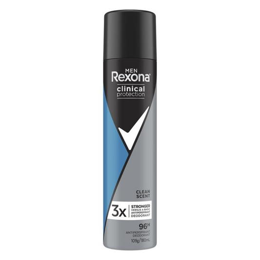 Rexona Men Clinical Protection Clean Scent Deodorant 180ml