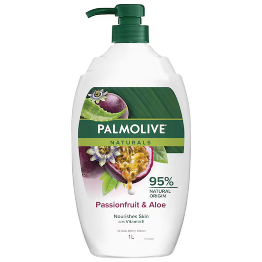 Palmolive Naturals Passionfruit & Aloe Vegan Body Wash 1L