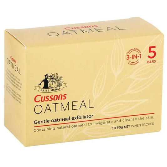 Cussons Gentle Oatmeal Exfoliator Bar Soap 5 x 90g