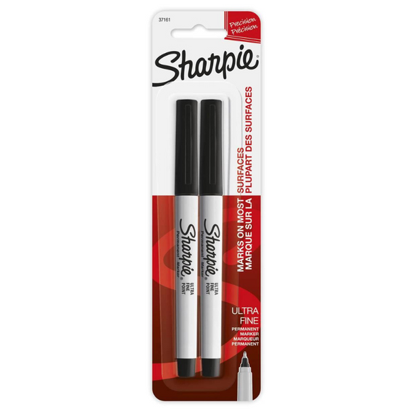 Sharpie Ultra Fine Permanent Marker Black 2 Pack