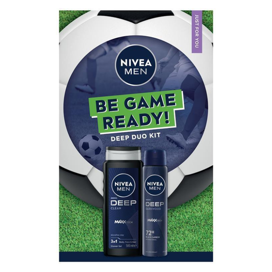Nivea Men Pk2 Gift Set Be Game Ready Deep Duo Kit