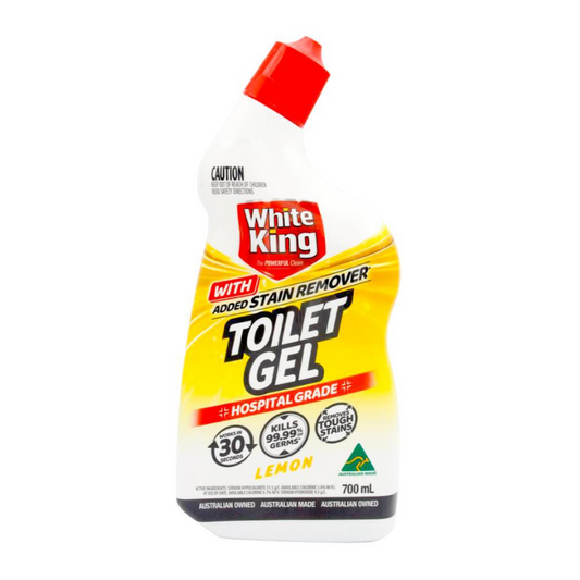 White King Toilet Gel Hospital Grade Lemon 700Ml