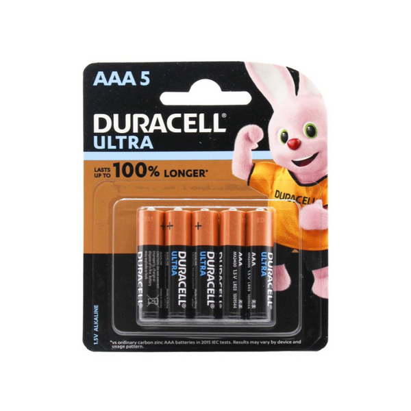 Duracell Ultra 1.5V Alkaline Batteries AAA Pk 5