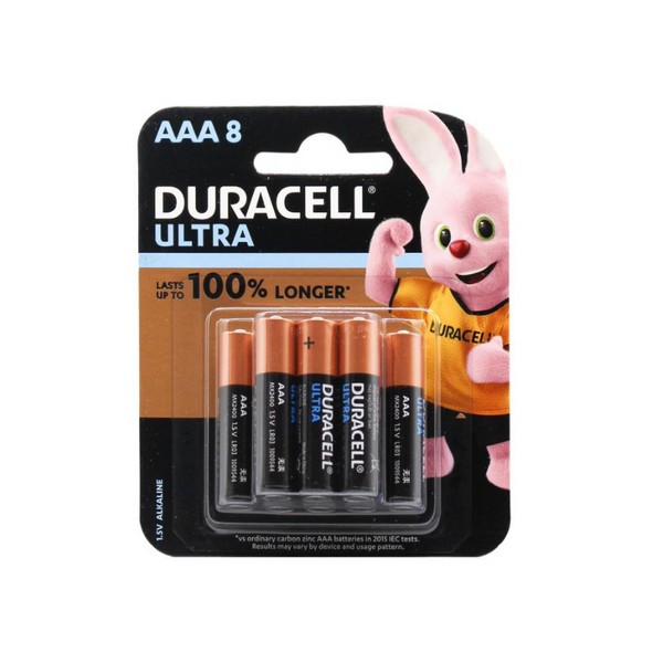Duracell Ultra 1.5V Alkaline Batteries AAA Pk 8