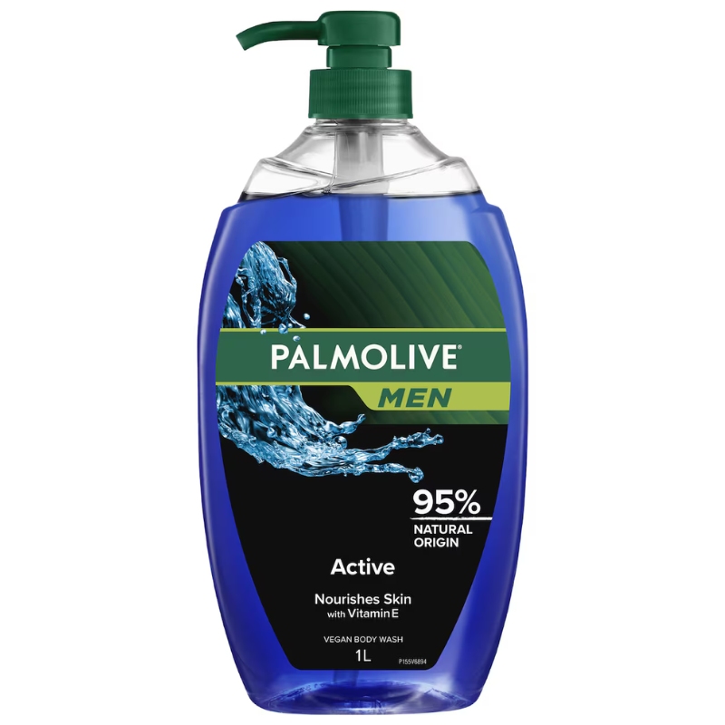 Palmolive Men Active Vegan Body Wash 1L