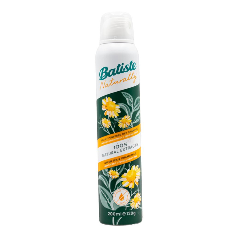 Batiste Naturally Dry Shampoo Green Tea & Chamomile 200ml