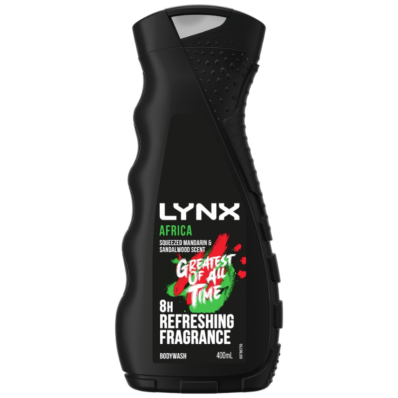 Lynx Africa Squeezed Mandarin And Sandalwood Scent Body Wash 400ml