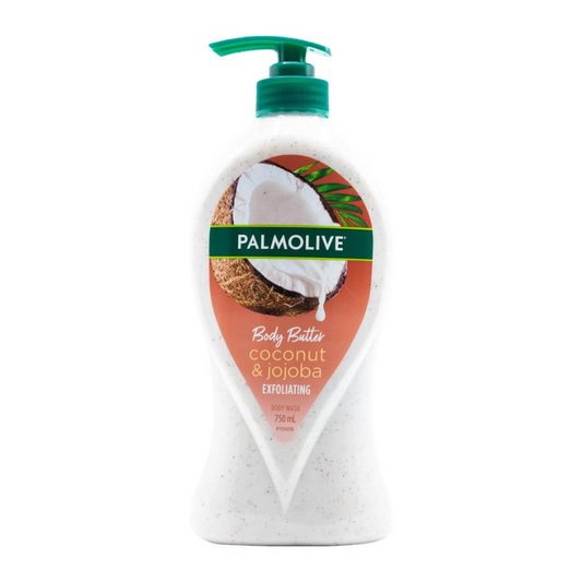 Palmolive Body Butter Coconut & Jojoba Exfoliating Body Wash 750ml