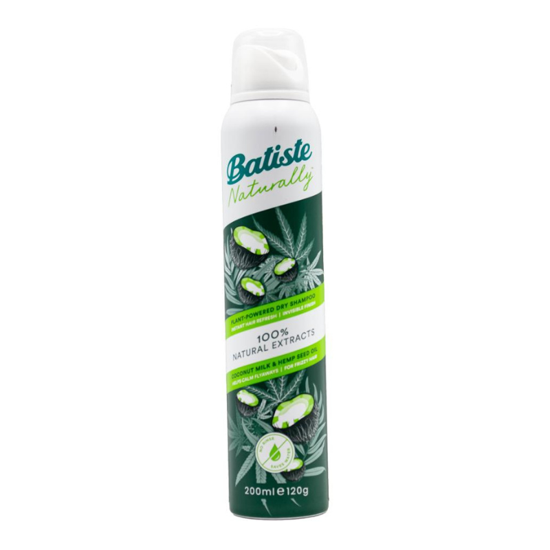 Batiste Naturally Dry Shampoo Coconut Milk & Hemp Seed Oil 200ml