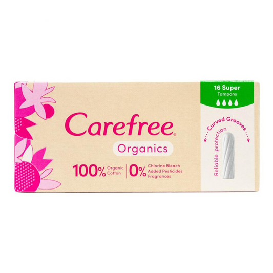 Carefree Organigs 16 Super Tampons