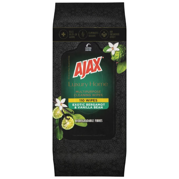 Ajax Luxury Home Exotic Bergamot & Vanilla Bean 110 Wipes