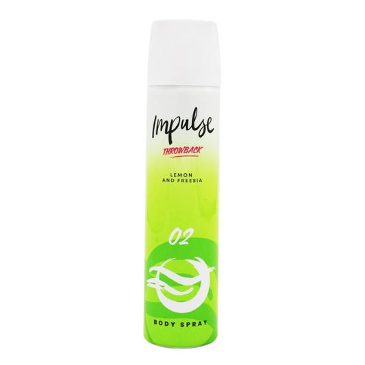Impulse Throwback Lemon And Freesia Body Spray 75ml