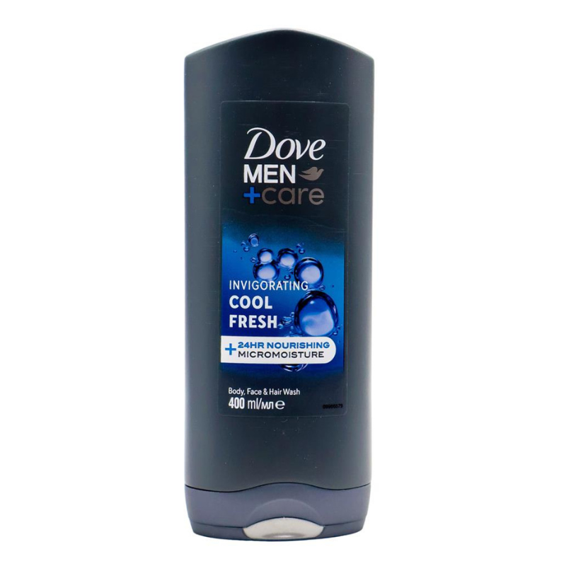 Dove Men + Care Invigorating Cool Fresh Body, Face & Hair Wash 400ml
