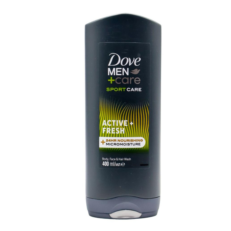 Dove Men + Care Sport Care Active Fresh Body, Face & Hair Wash 400ml