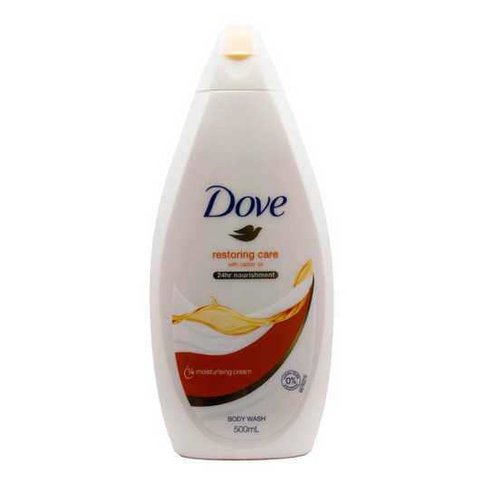 Dove Restoring Care With Castor Oil Moisturing Cream Body Wash 500ml