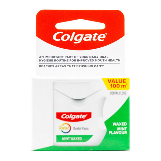 Colgate Total Dental Floss Waxed Mint Flavour 100m