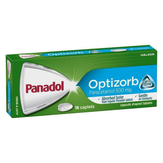 Panadol Optizorb Paracetamol 500mg 16 Caplets