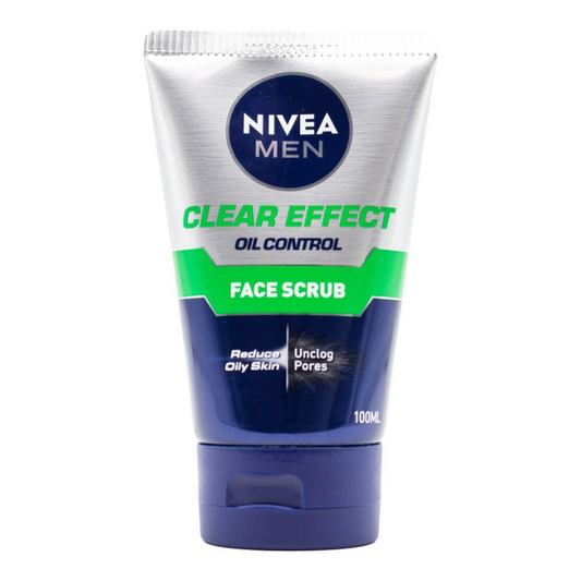 Nivea Men Clear Effect Oil Control Face Scrub 100ml