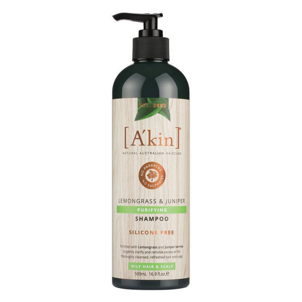 A'Kin Lemongrass & Juniper Shampoo Oily Hair & Scalp 500ml