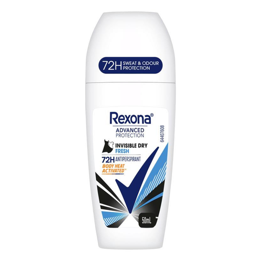 Rexona Roll On Advanced Protection Invisible Dry Fresh 72H 50ml