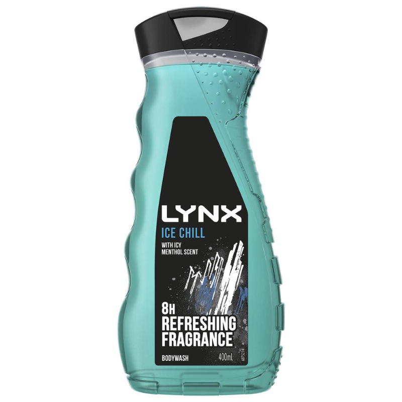 Lynx Ice Chill With Icy Menthol Scent Body Wash 400ml