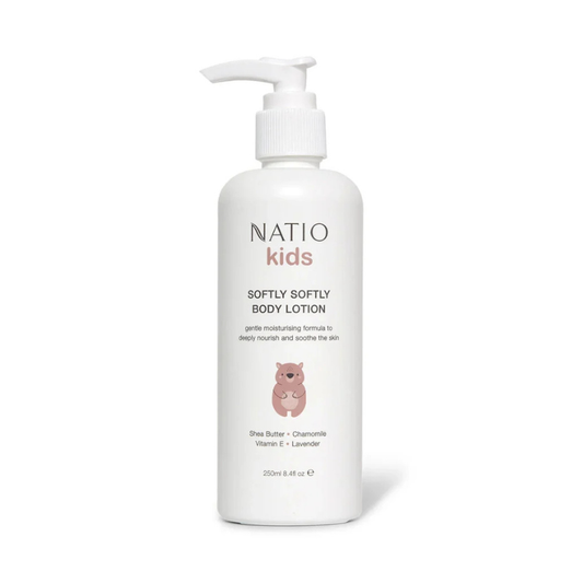 Natio Kids Softly Body Lotion Shea Butter Chamomile Vitamin E Lavender 250ml