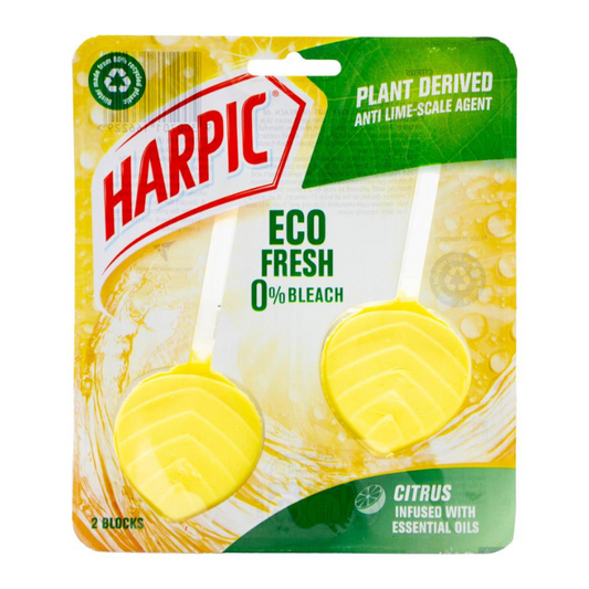 Harpic Eco Fresh Citrus Infused With Essential Oils 2 Blocks