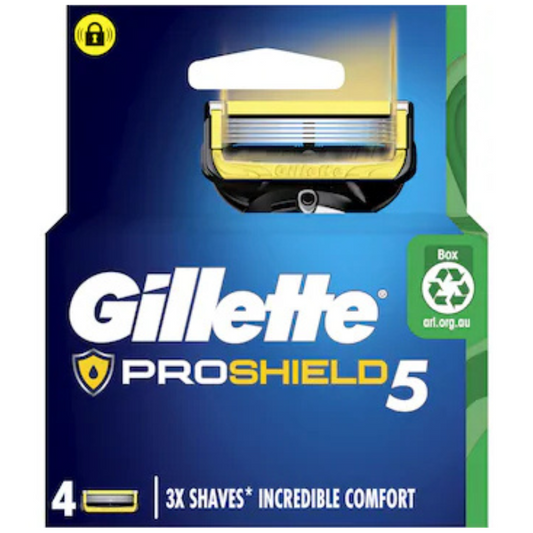 Gillette Proshield 5 Razor Blades 4 Pack