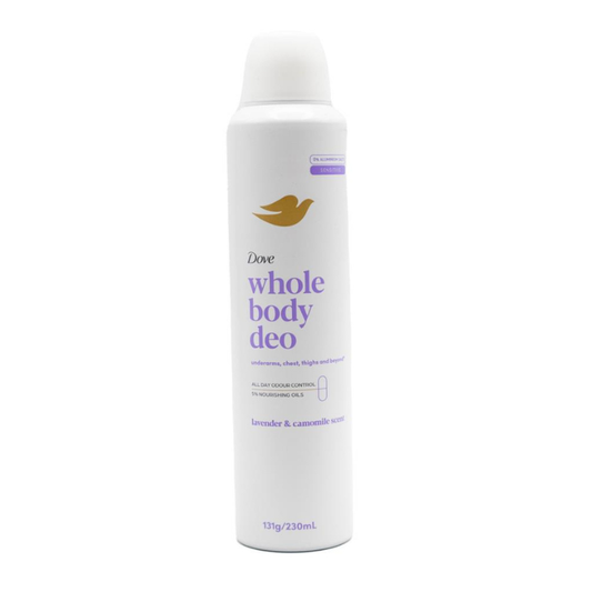 DOVE SENSITIVE WHOLE BODY DEO LAVENDER & CAMOMILE SCENT 230ml