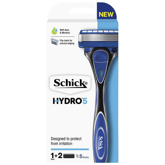 Schick Hydro 5 Razor With 2 Blades Kit 1 Pack