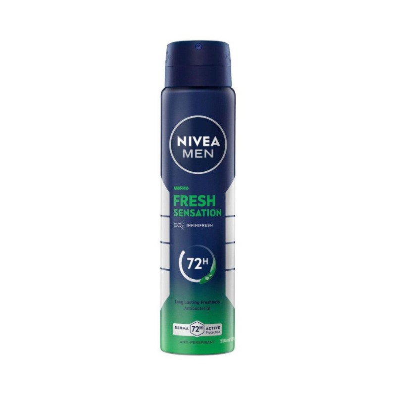 NIVEA MEN DEODORANT FRESH SENSATION ANTIBACTERIAL 250ml