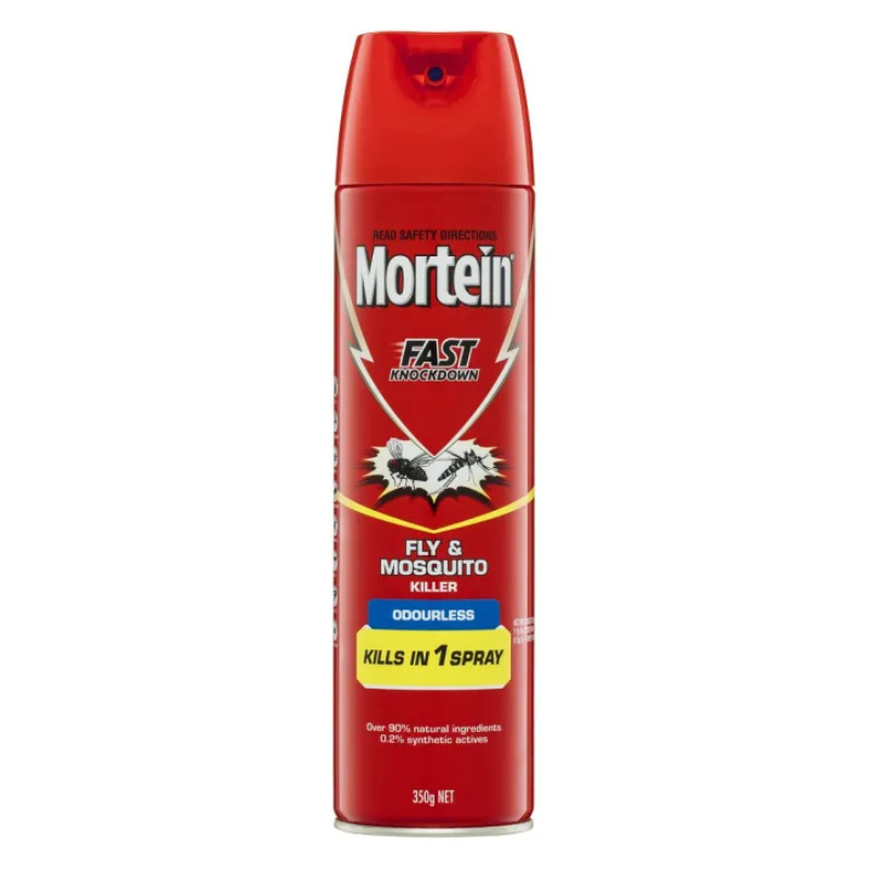 Mortein Fast Knockdown Fly & Mosquito Killer Odourless 350g